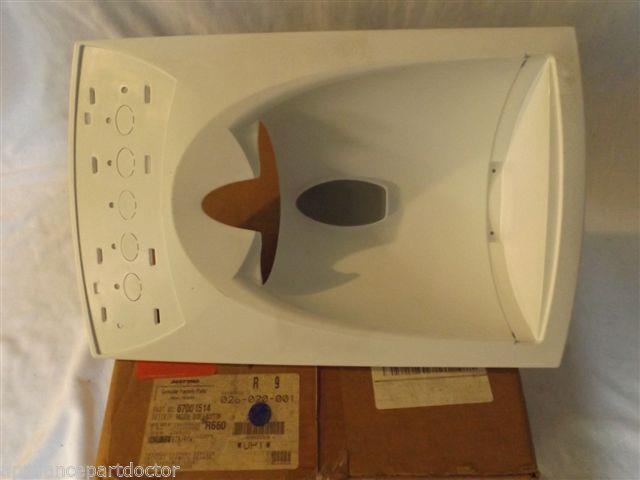 ADMIRAL AMANA REFRIGERATOR 67001514 Facade, Disp 5 Button (wht) NEW IN BOX ADMIRAL AMANA REFRIGERATOR 67001514 Facade, Disp 5 Button (wht) NEW IN BOX